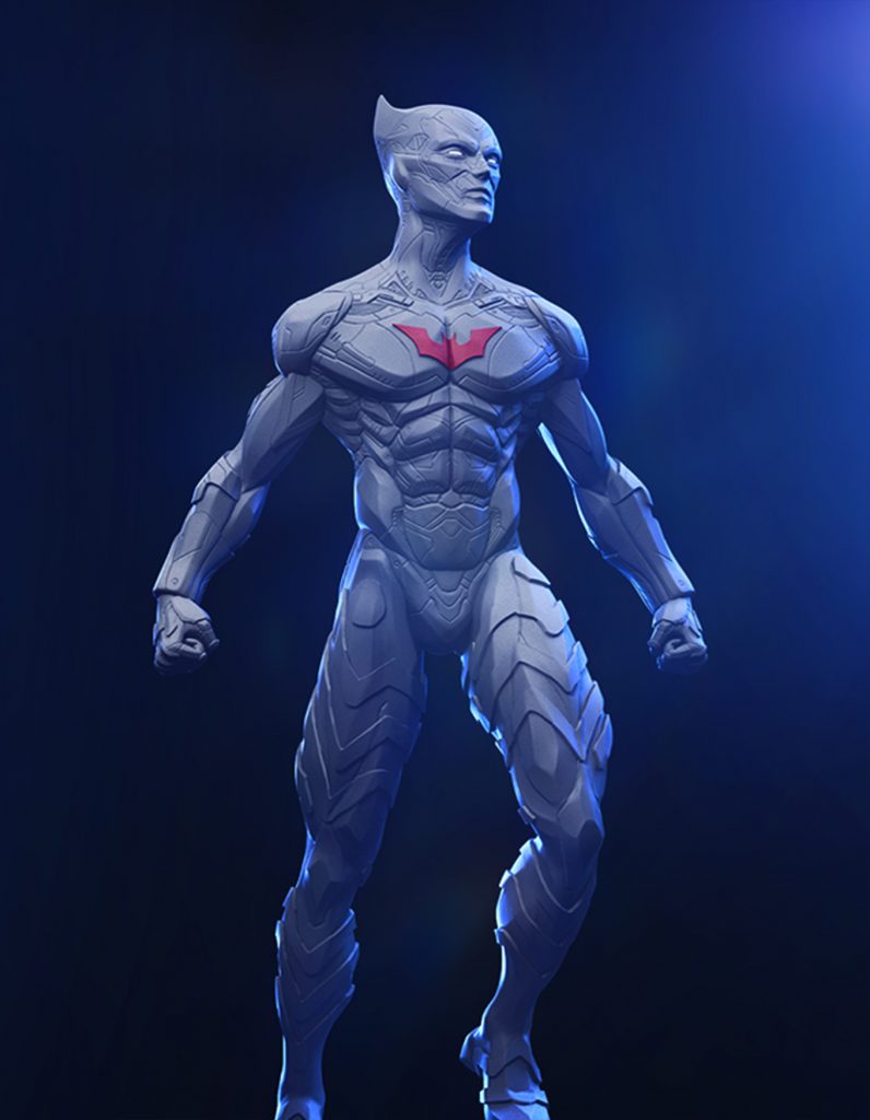 batman beyond statue - figure design portfolio | tsaber