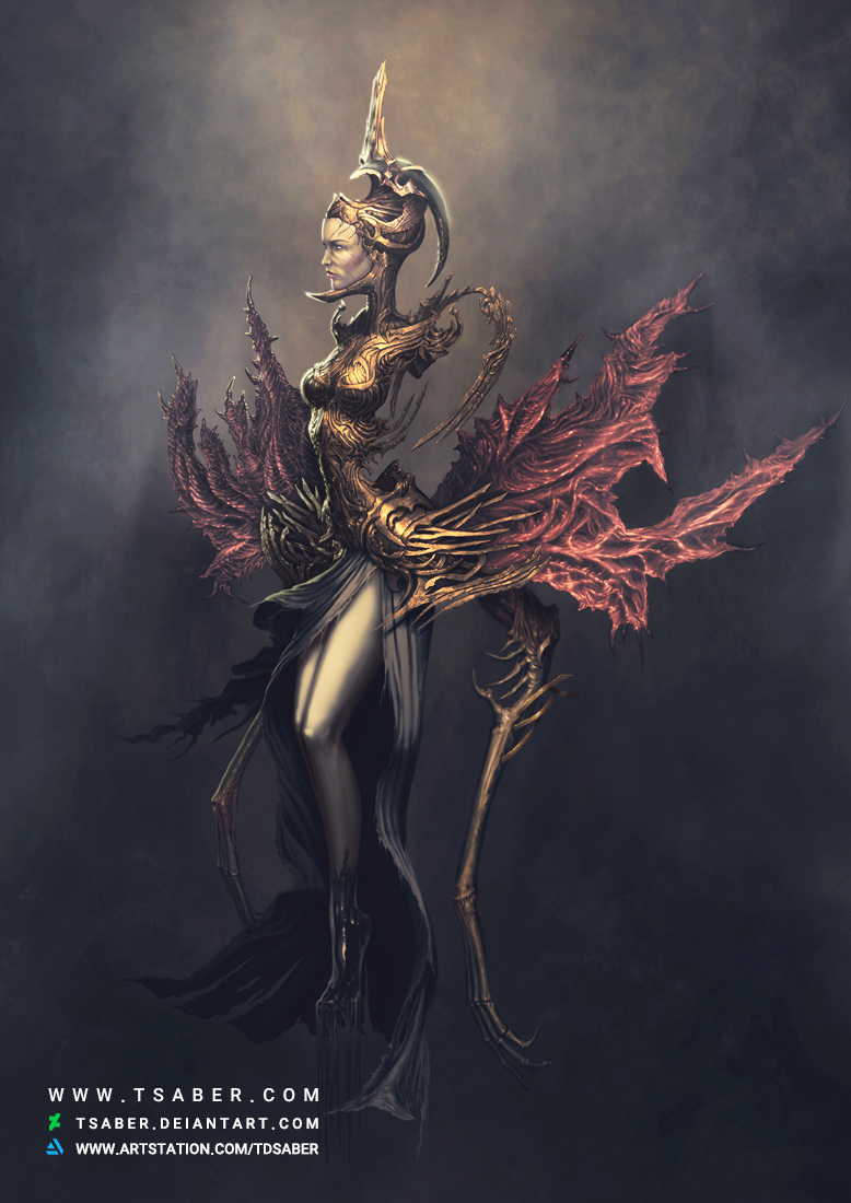 Baneful Bloom - Fantasy Female Undead Character - Tsaber