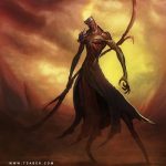 Demon Warrior - Fantasy Character Artwork - Tsaber