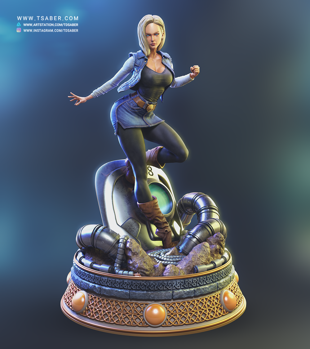 android 18 statue