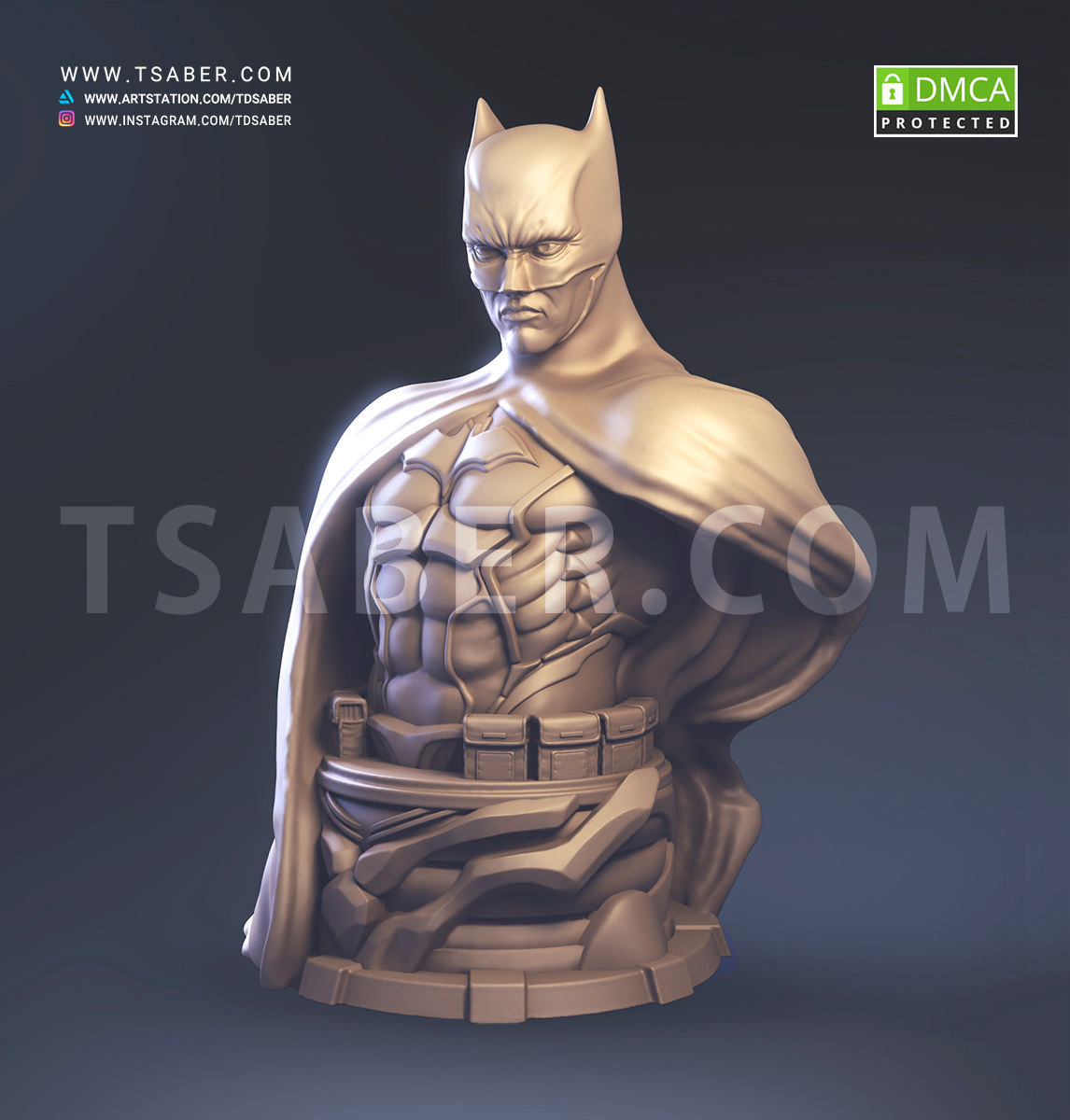 Batman Bust Sculpture - Tsaber