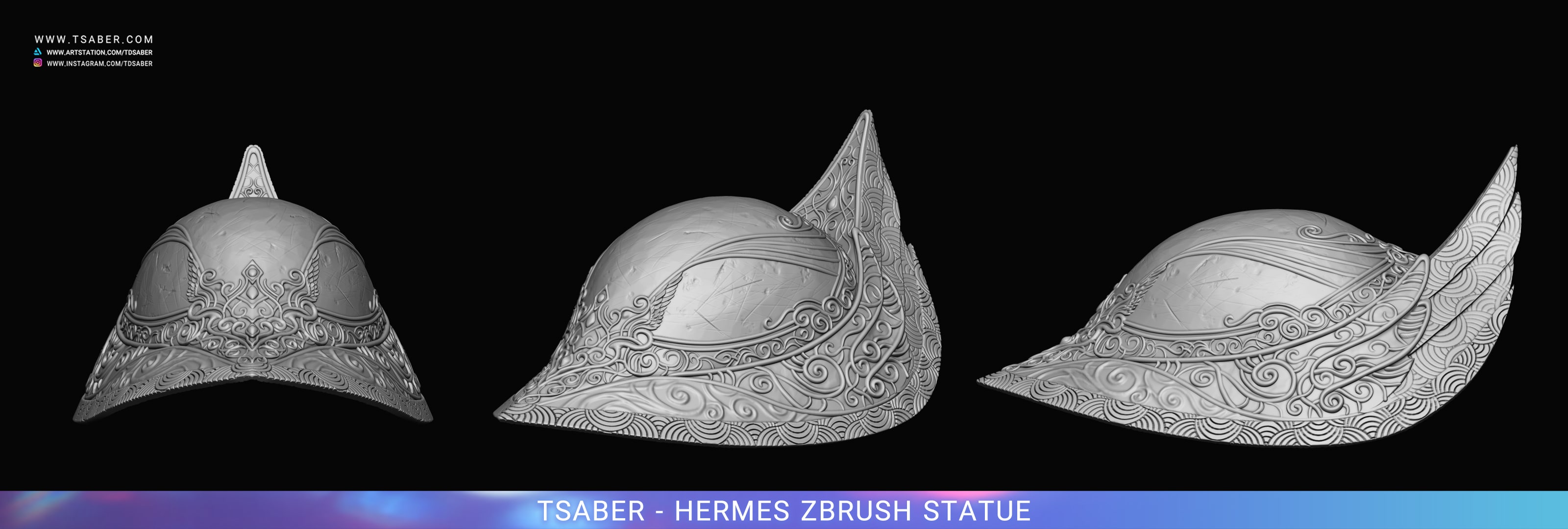 Making of Hermes Statue Zbrush - Blood of Zeus - Tsaber