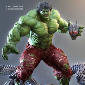 Hulk Statue Zbrush – Marvel Comics collectible – Tsaber