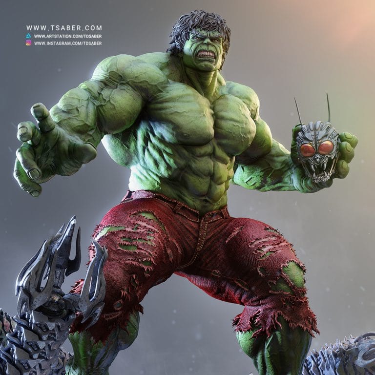 Hulk Statue - Marvel Comics Collectibles | Tsaber Design
