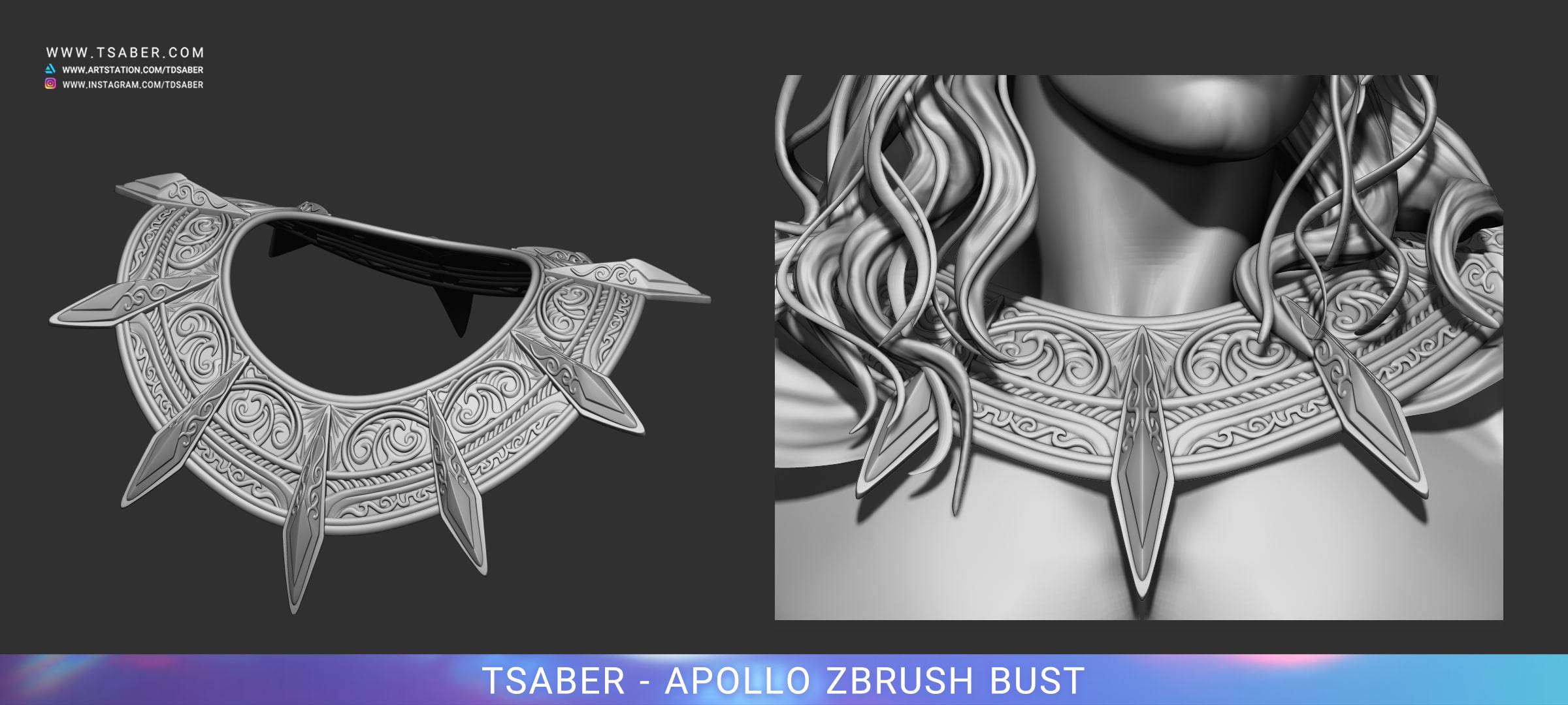 Making of Apollo Zbrush - Blood of Zeus - Tsaber