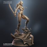 Danica Statue Zbrush - Djinn Wars Collectibles - Tsaber