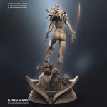 Danica Statue Zbrush - Djinn Wars Collectibles - Tsaber