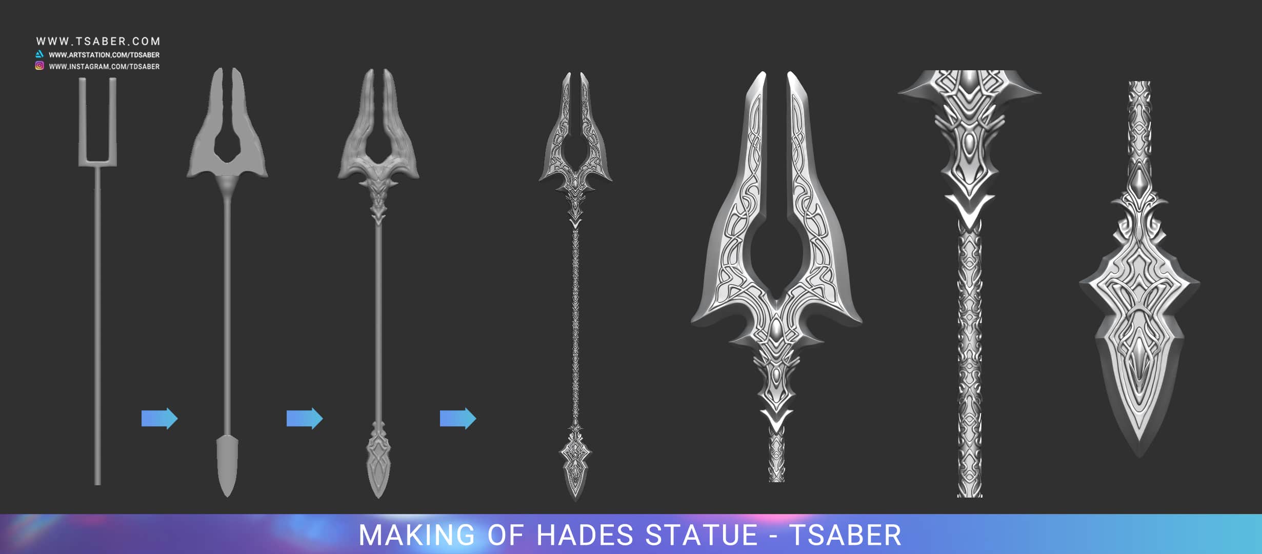 Making of Hades Statue Zbrush - Blood of Zeus - Tsaber