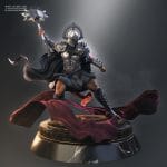 Ares Statue Collectible- Blood OF Zeus Anime - Tsaber