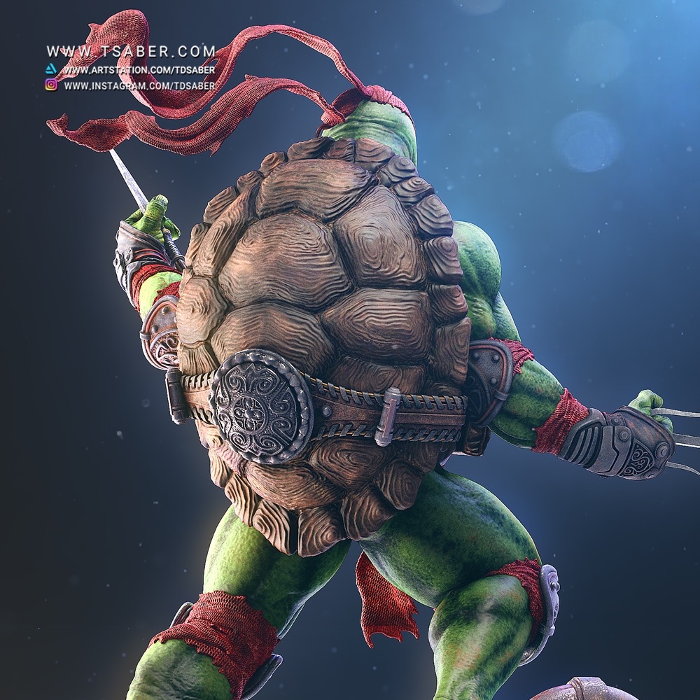 Raphael Statue - Teenage Mutant Ninja Turtles - Tsaber