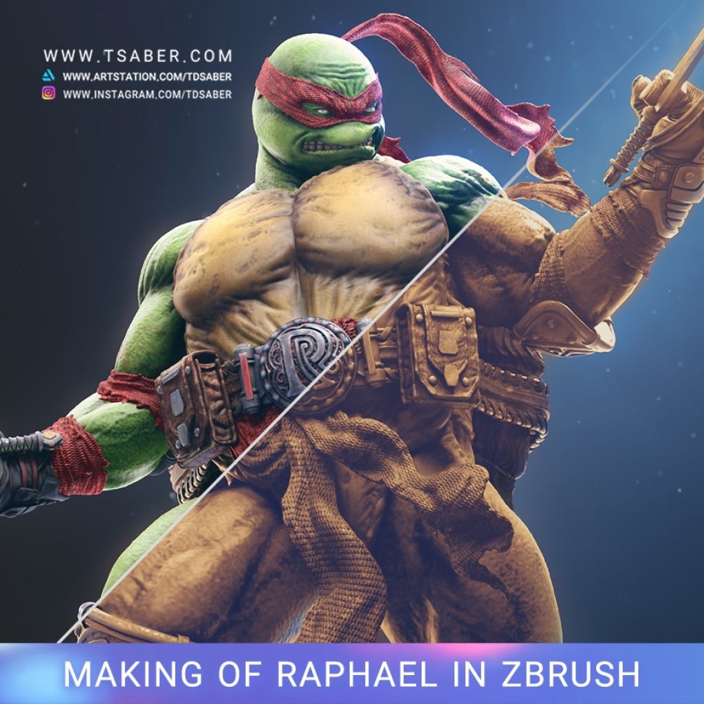 Making of Raphael statue - Teenage Mutant Ninja Turtles - Tsaber