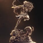 Night Elf Archer - Sculpture collectible - Tsaber