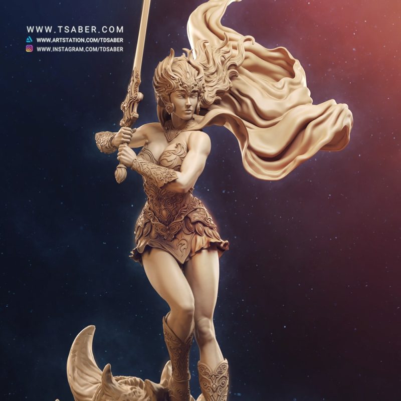 Shera Statue - Masters of The Universe - Tsaber
