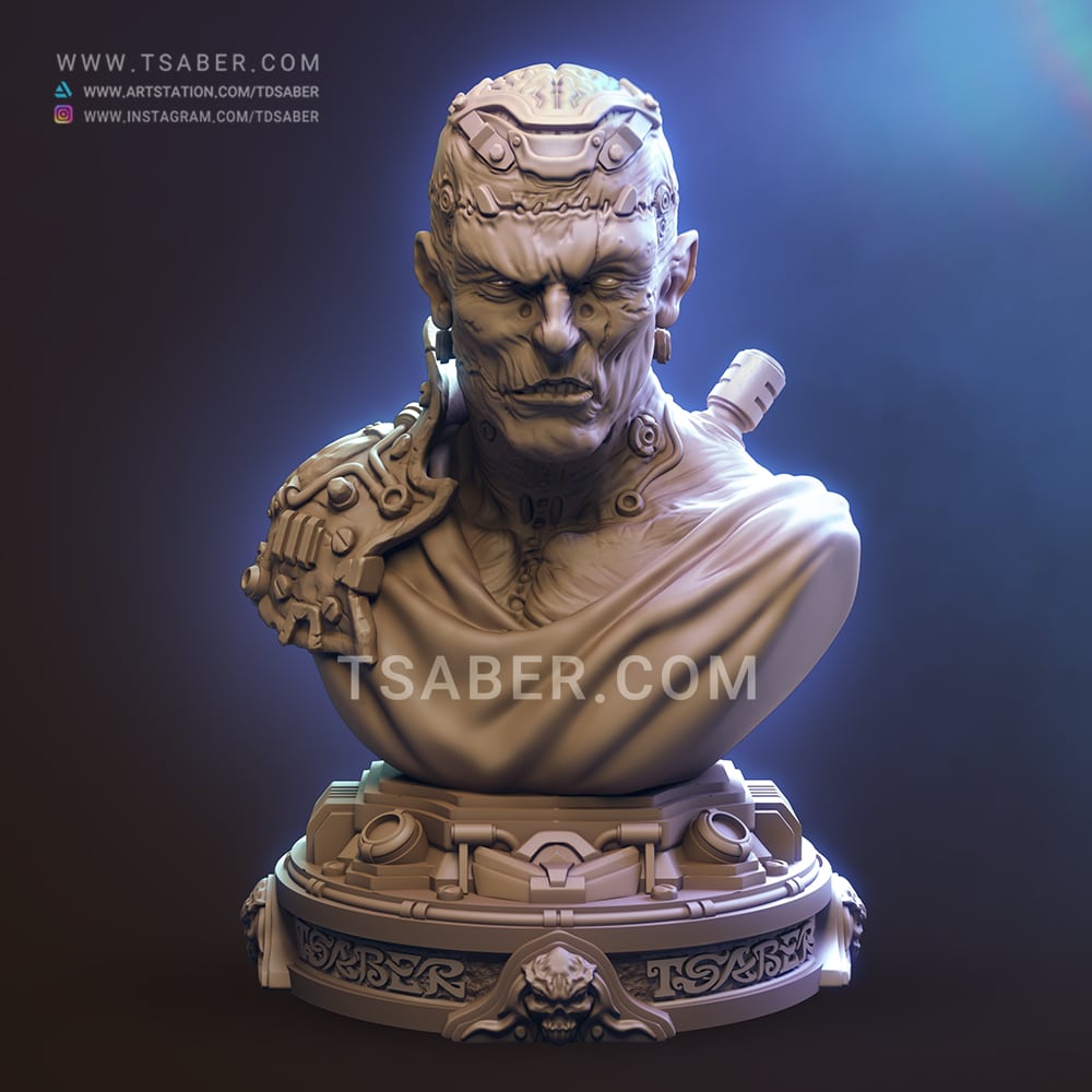 Frankenstein Monster bust - Tsaber