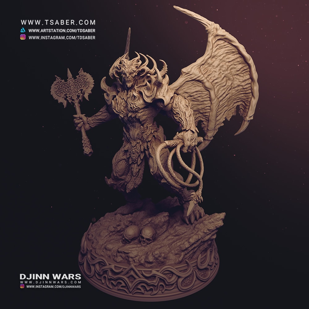 Gumersizek Demon Lord - Djinn Wars Collectibles - Tsaber
