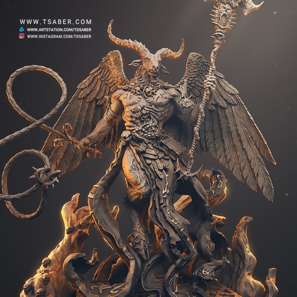 Pit Fiend - Undead Demon Sculpture - Tsaber