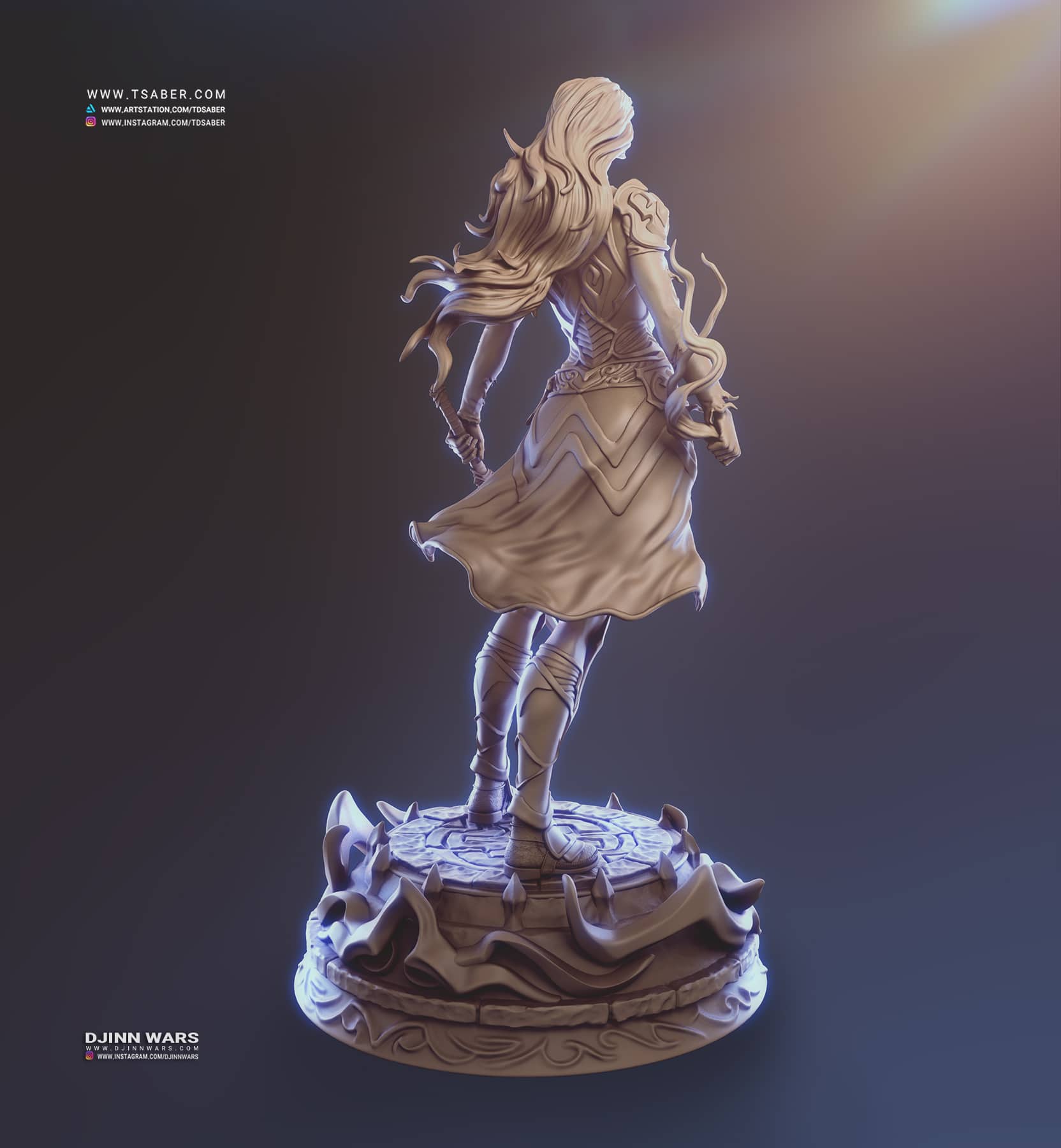 Jazel Statue - Djinn Wars Collectibles - Tsaber