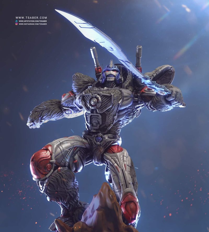 Optimus Primal Statue - Beast Wars Transformers Collectibles - Tsaber 03
