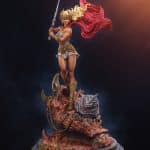 Shera Statue - Masters of the Universe – Princess Of Power - Collectible statue figurine – Tsaber - Render 04