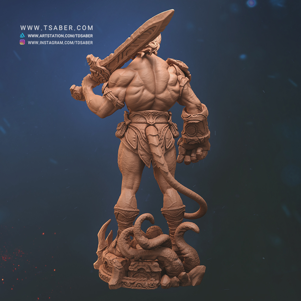 Hellboy Zbrush sculpture – Tsaber 4