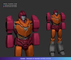Making of Transformers Hot Rod statue in Zbrush – Tsaber – WIP 03