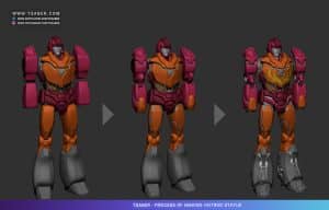 Making of Transformers Hot Rod statue in Zbrush – Tsaber – WIP 05