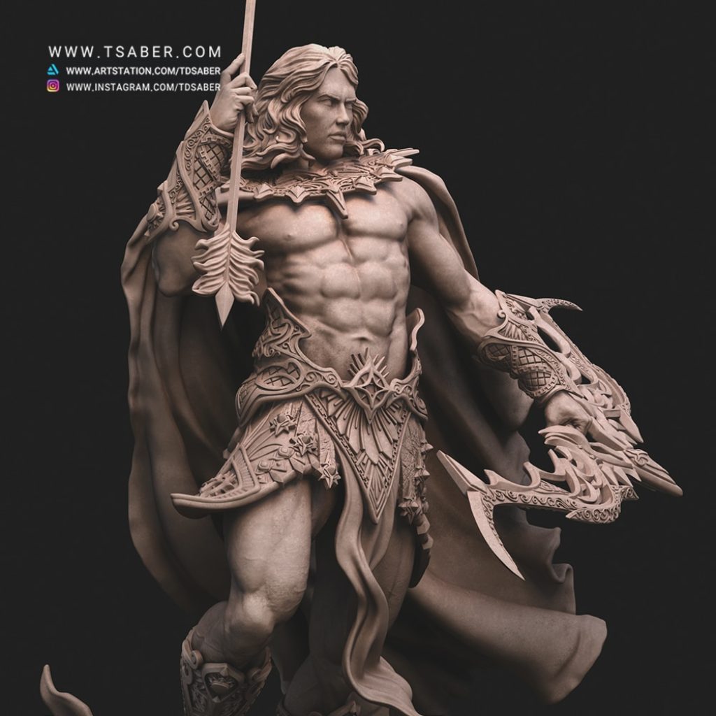 Apollo Sculpture – 3D Zbrush Statue – Tsaber