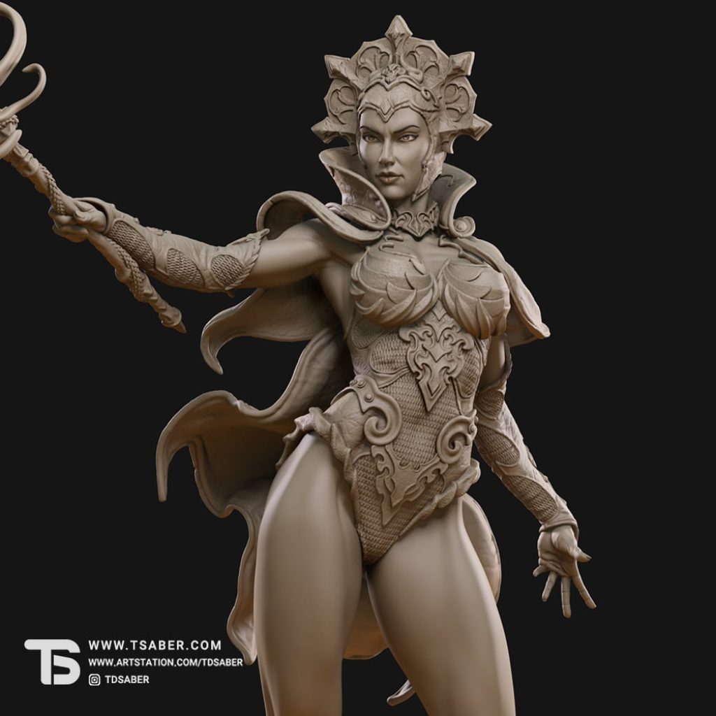 Evil Lyn - Heman - Masters of the Universe – 3D Zbrush Statue - Tsaber - Thumbnail