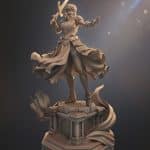 Saber Sculpture 3D figurine – Fate Stay Night Anime Figurine– Tsaber 01