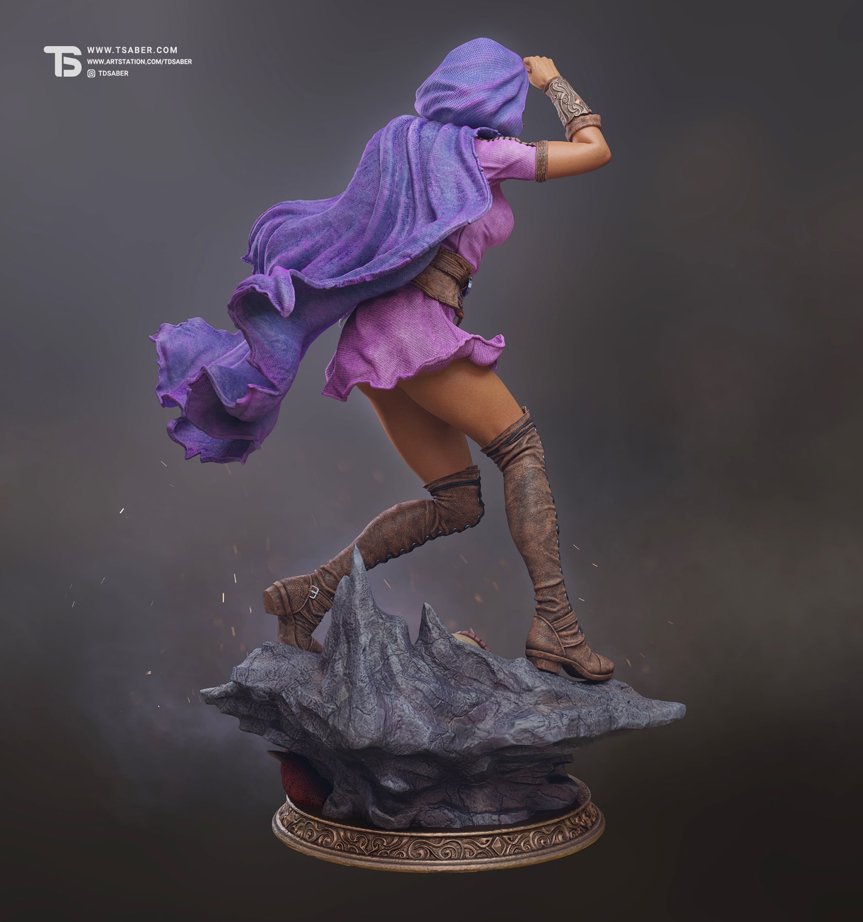 Fantasy Rogue Statue - DnD Dungeons & Dragons - Statue Collectibles Figurines - Tsaber 4