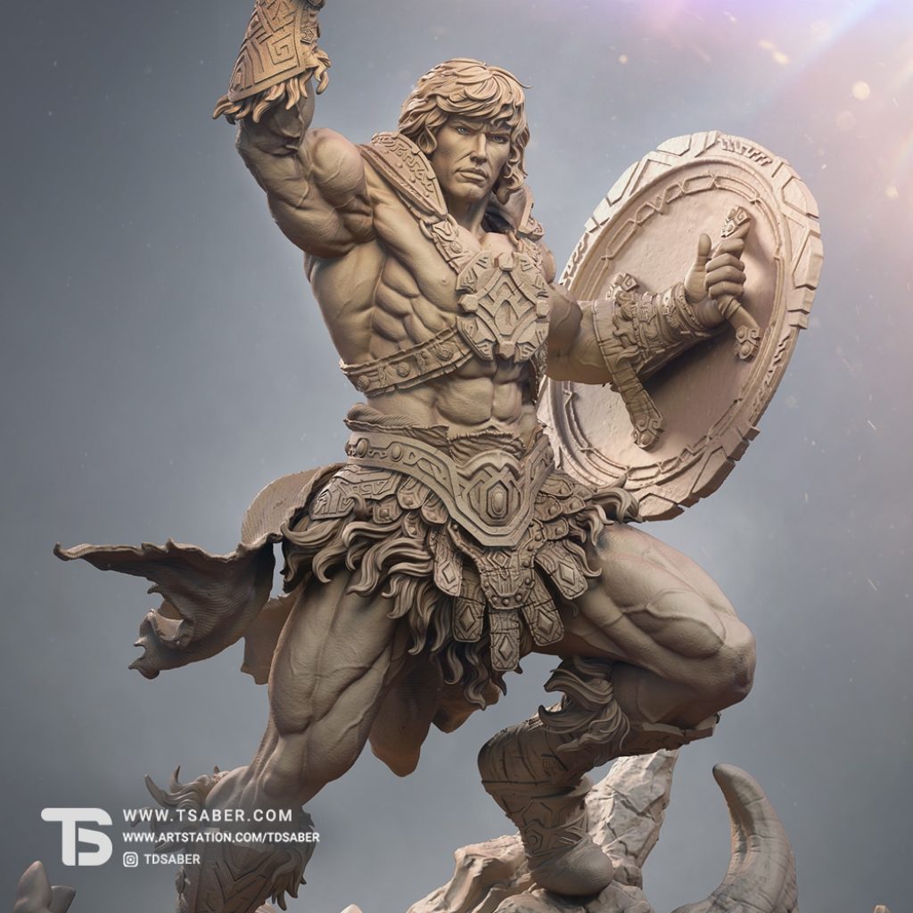 Heman Figurine – MOTU Collectibles – 3D Zbrush Sculpture – Tsaber Thumbnail