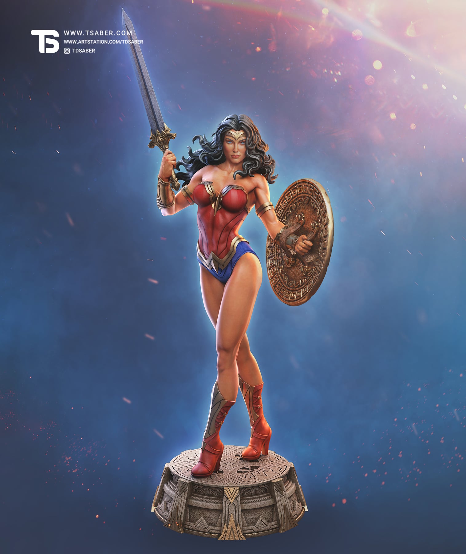 Wonder Woman Statue – Justice League Collectibles – DC Comics - Tsaber 10