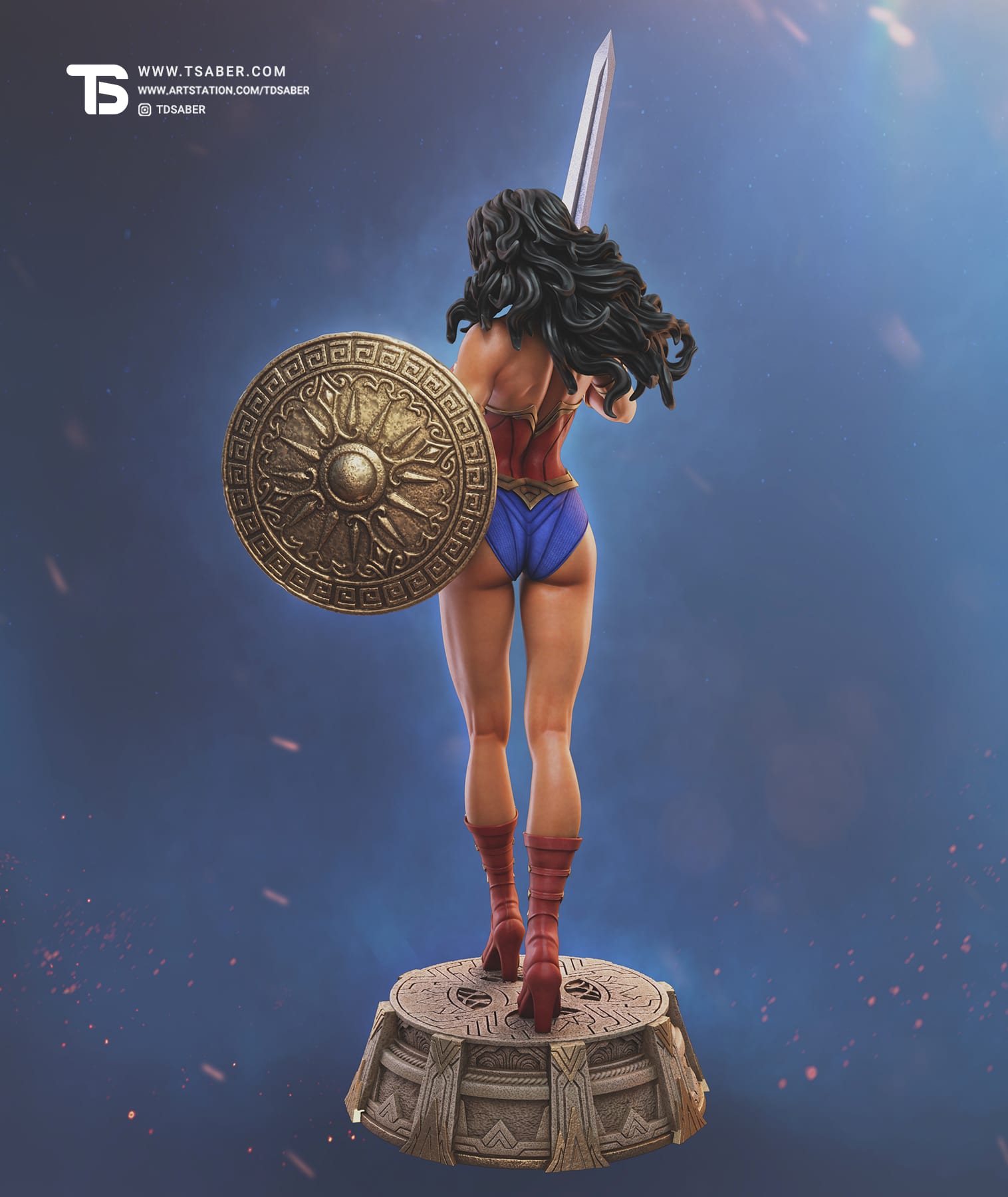 Wonder Woman Statue – Justice League Collectibles – DC Comics - Tsaber 11