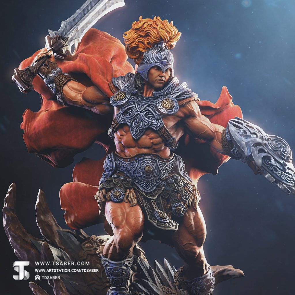 Prince Byrox -- Tales of Evoran – Epic fantasy – 3D sculpture statue figurine – Tsaber 0