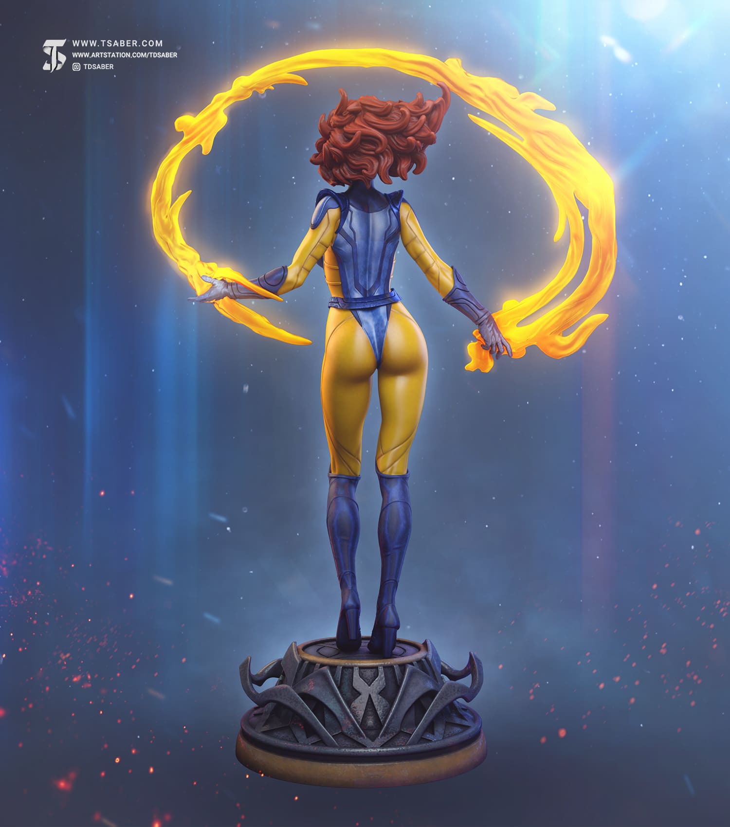 Jean Grey Statue – Xmen Sculpture – Marvel Collectibles - TSaber 3