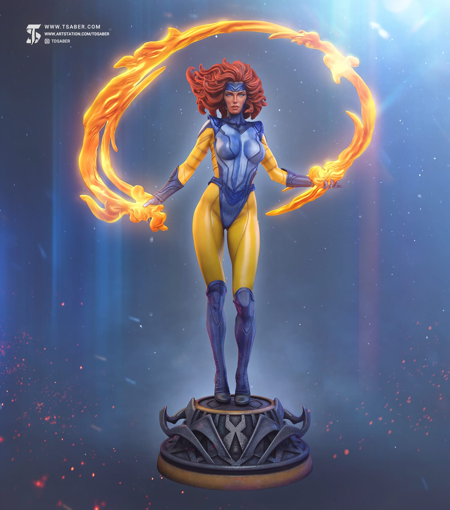 Jean Grey Statue – Xmen Sculpture – Marvel Collectibles - TSaber 2