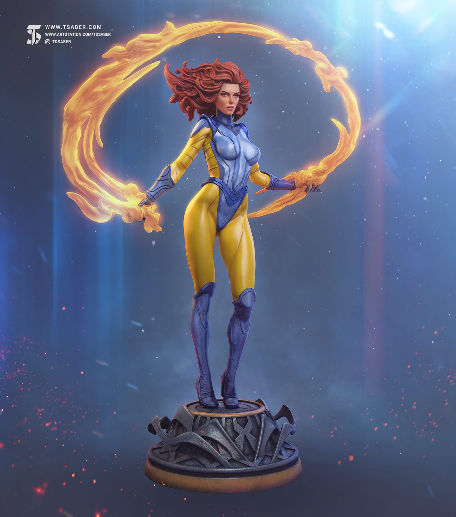 Jean Grey Statue – Xmen Sculpture – Marvel Collectibles - TSaber 4