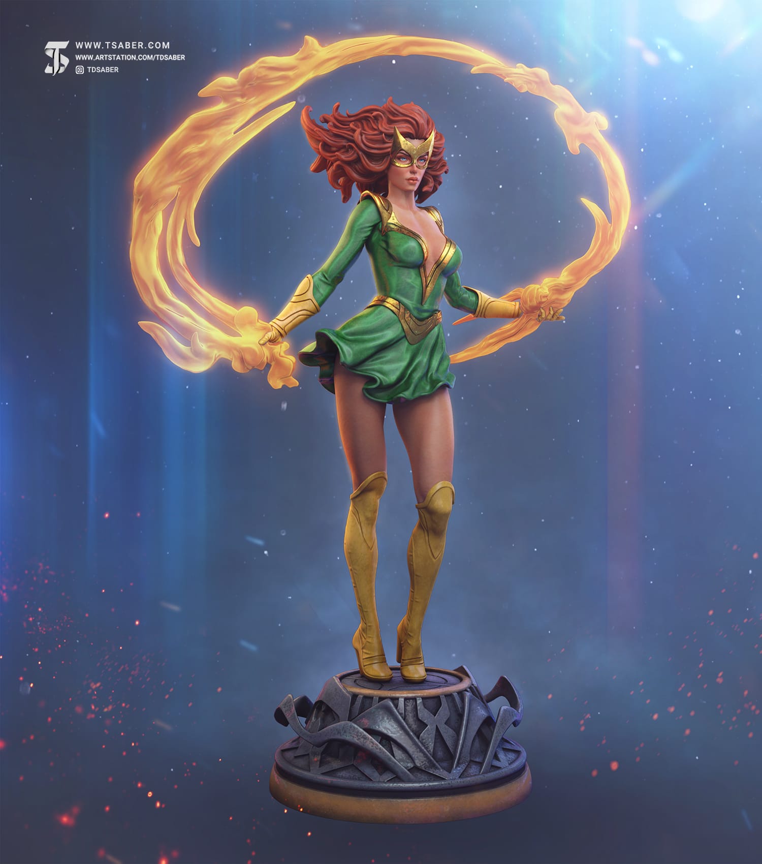 Jean Grey Statue – Xmen Sculpture – Marvel Collectibles - TSaber 7