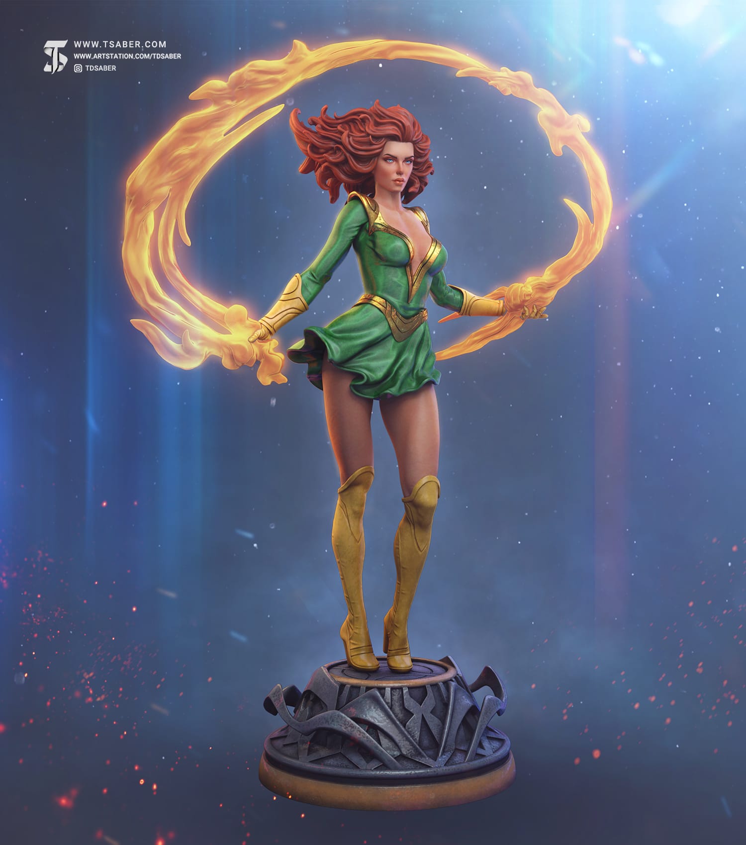 Jean Grey Statue – Xmen Sculpture – Marvel Collectibles - TSaber 8