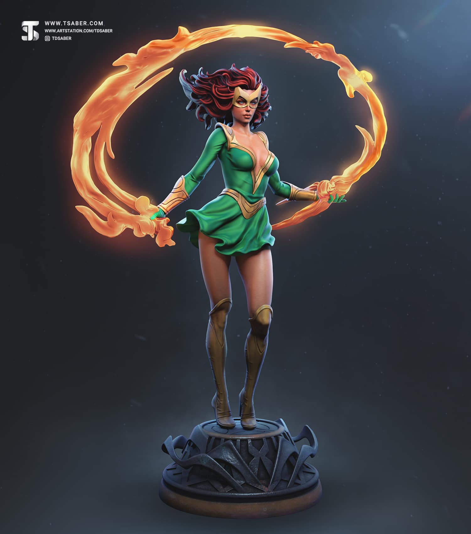 Jean Grey Statue – Xmen Sculpture – Marvel Collectibles - TSaber 11